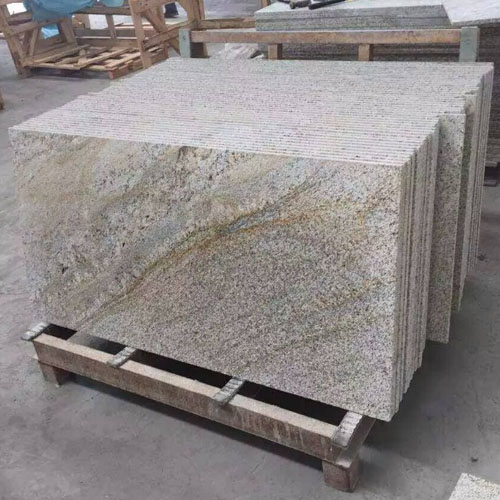 Flamed diamond gold yellow granite